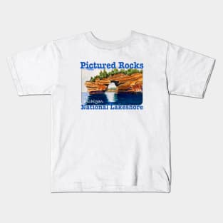 Pictured Rocks National Lakeshore, Michigan Kids T-Shirt